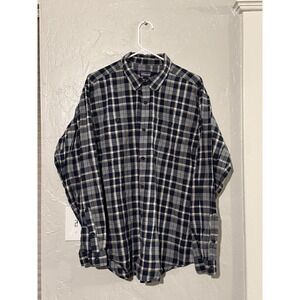 Patagonia Organic Cotton Long Sleeve Button Up Checked Shirt Men's Size Large